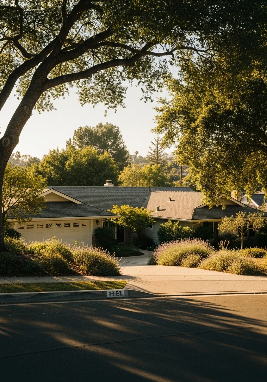Anaheim Hills home exterior showing established neighborhood character and property setting.