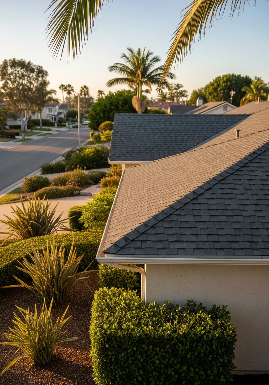 Huntington Beach home exterior showing typical neighborhood architecture and landscaping.
